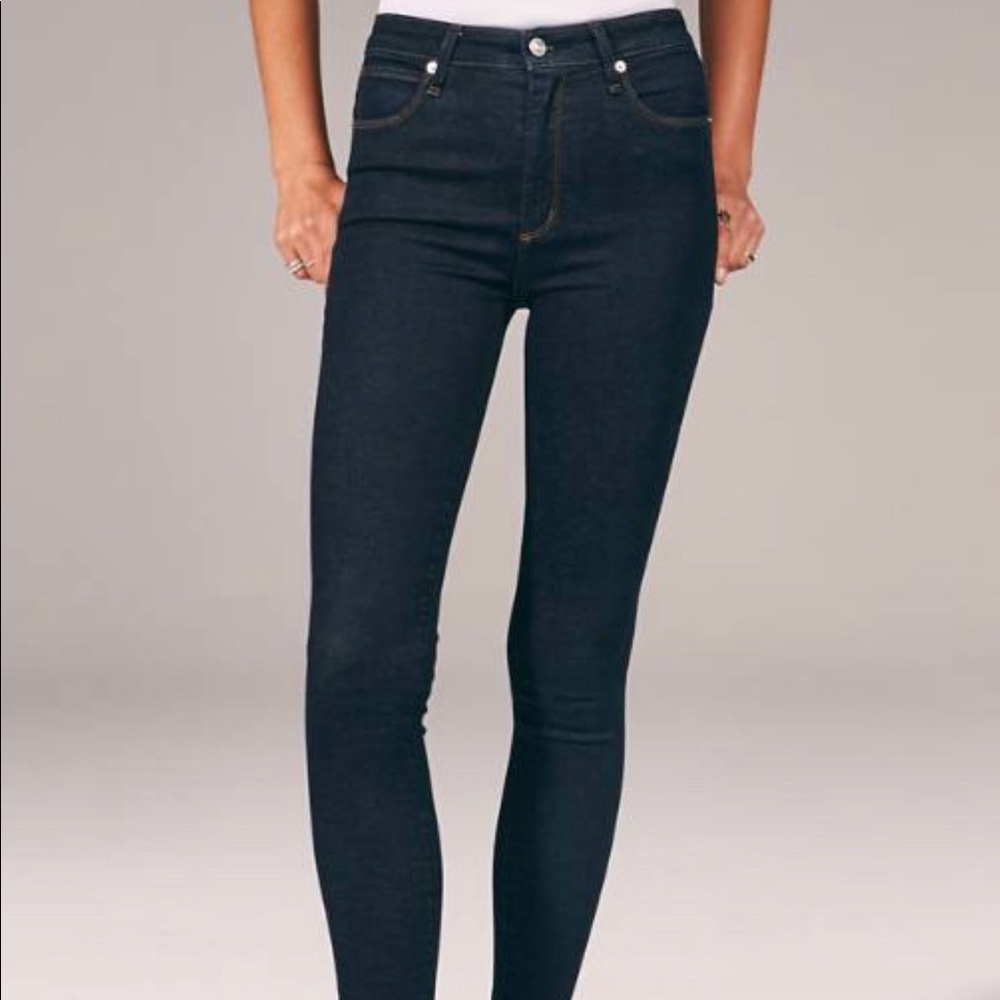 LONG Dark Wash Jeans- Abercrombie